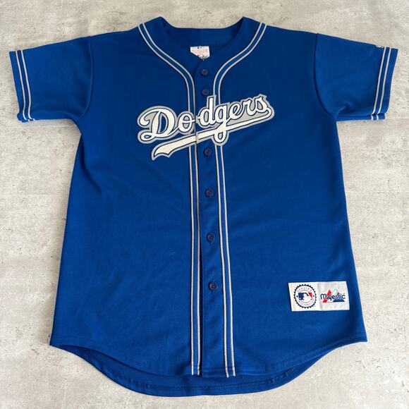 Los Angeles Dodgers MLB Majestic Blue Jersey Youth XL - Picture 1 of 9